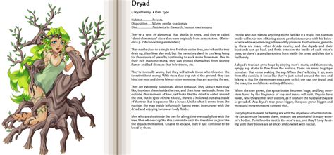 Image Dryad Book Profilepng Monster Girl Encyclopedia Wiki