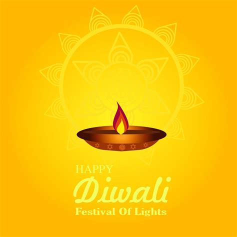 Happy Diwali. Festival of lights poster design wallpaper. The background with flower elements ...