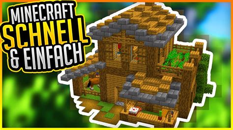 Survival Haus Bauen Tutorial Minecraft Schnell Und Einfach 01