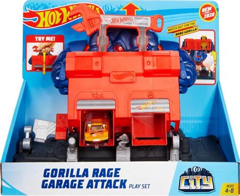 Hot Wheels City Razende Gorilla Garage Aanval Speelset Bol