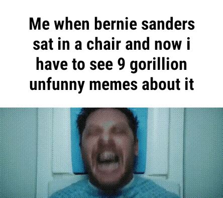 Me When Bernie Sanders Sat in a Chair | Bernie Sanders Wearing Mittens ...