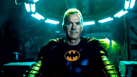 First Footage Of Michael Keaton S Unmasked Batman In The Flash Movie