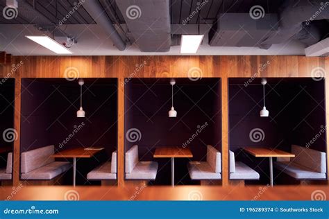 Empty Cubicles in Modern Office Building during Health Pandemic Stock ...