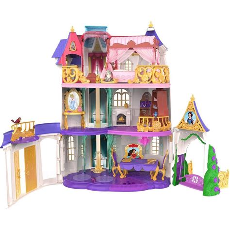 Disney Dollhouse Castle 25 Pc Electronic Elevator Doll House Girl Play