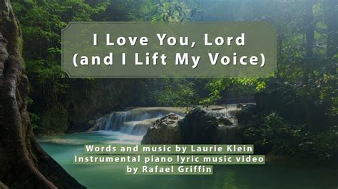 I Love You Lord And I Lift My Voice Instrumental Piano Sheet