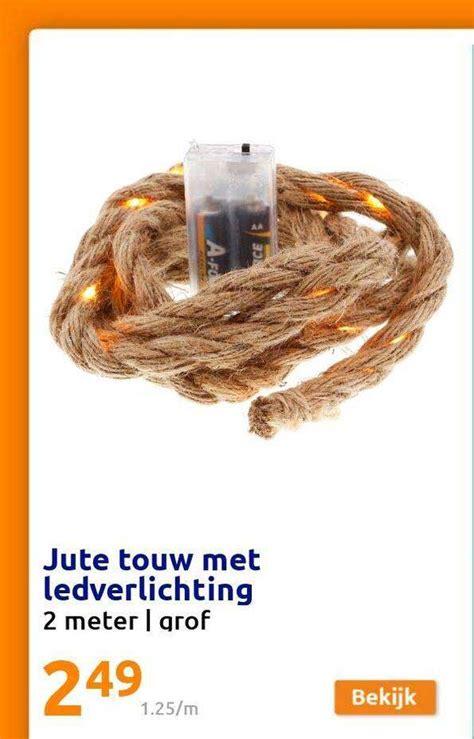 Jute Touw Met Ledverlichting Aanbieding Bij Action Folders Nl