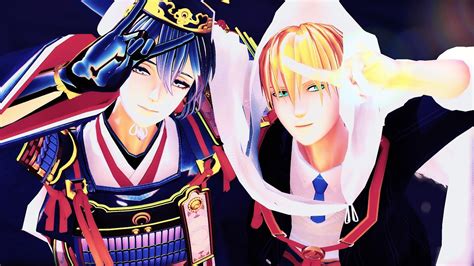 【mmd刀剣乱舞】ブレス【ちゃむ式三日月宗近極・のめ式山姥切国広特】 Youtube