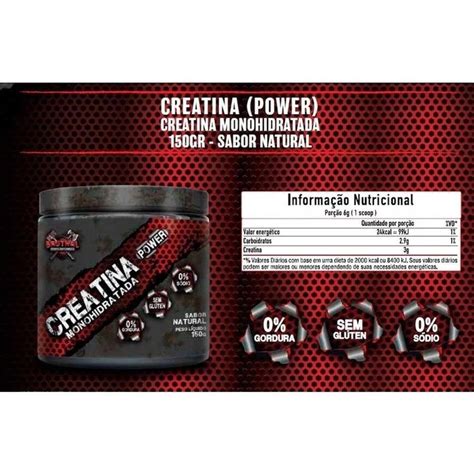 Creatina Power Monohidratada Bruthal Sports G Centauro