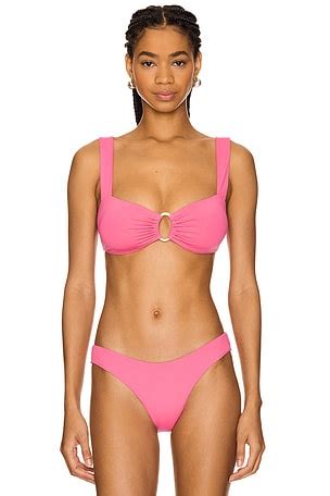 LSPACE Millie Bikini Top In Guava REVOLVE