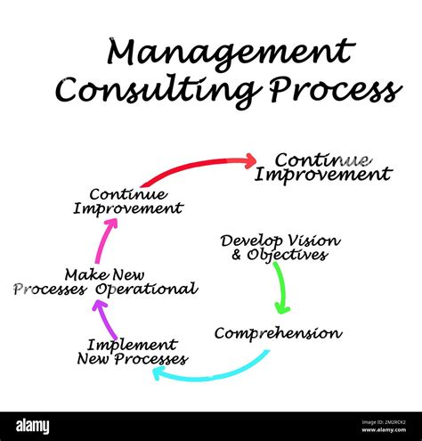 Components Of Management Consulting Process Stock Photo Alamy