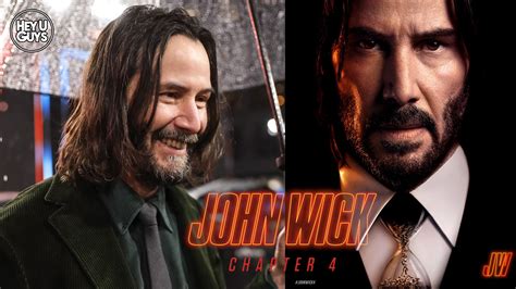 John Wick Chapter 4 Premiere Interviews Keanu Reeves Ian McShane