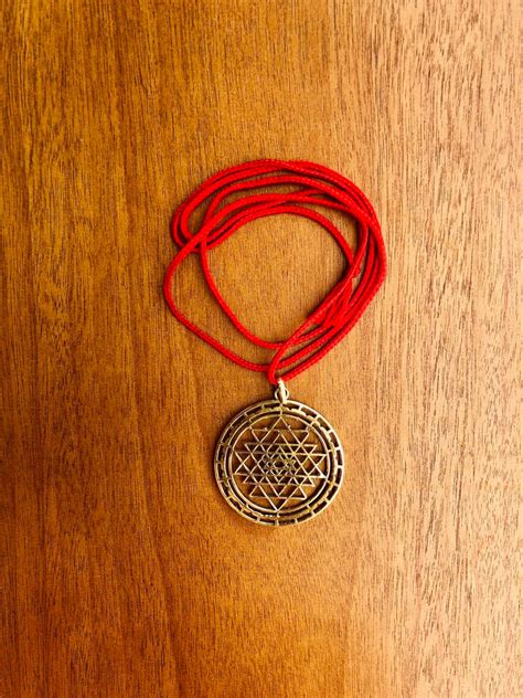 Shri Yantra Pendant Shree Yantra Pendant Brass Spiritual | Etsy