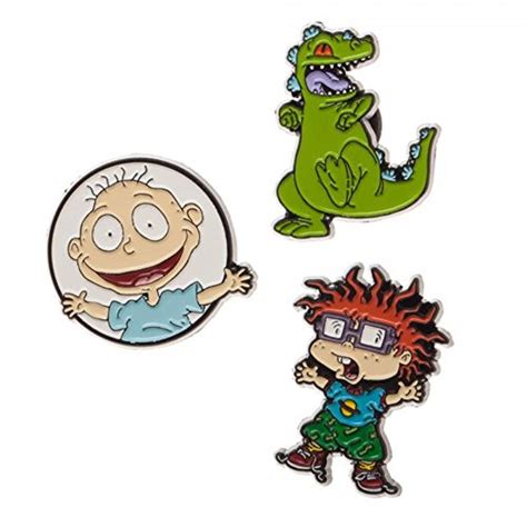 Buy Nickelodeon Rugrats Hey Arnold Enamel Metal Mini Pin Badge Pack