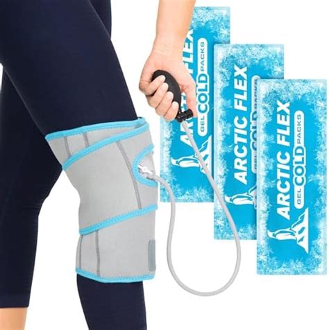Amazon Medcosa Knee Gel Pack Pump Up Ice Compression Wrap Hot Cold Therapy Health