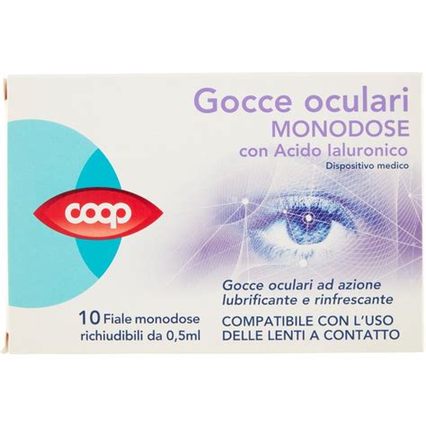 Gocce Oculari Monodose Con Acido Ialuronico Coop X Ml Coop Shop