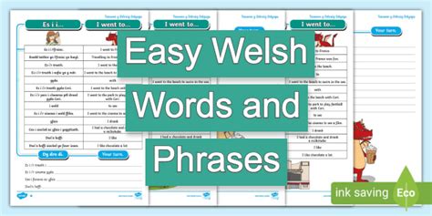 What Are Some Easy Welsh Words Learn Welsh Phrases Twinkl