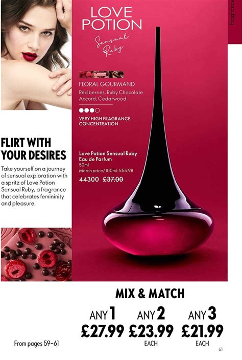 Promo Love Potion Sensual Ruby Eau De Parfum Chez Oriflame Icatalogue Fr