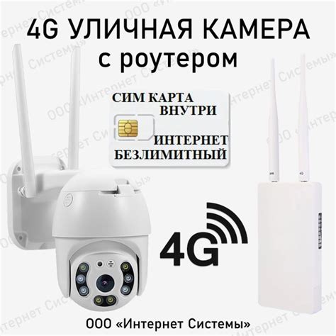 Камера видеонаблюдения Интернет Системы Уличная с роутером и сим картой ...