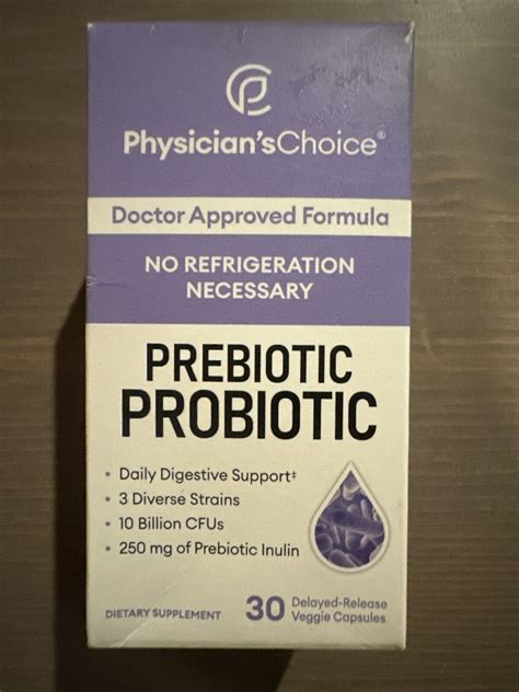 Physician S Choice Prebiotic Probiotic 10 Bilion CFU 30 Caps Exp