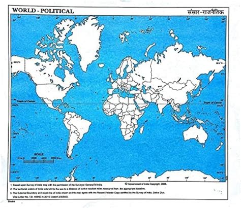 Kidivo Practical Map of World Updated Outline Best for Practice ...