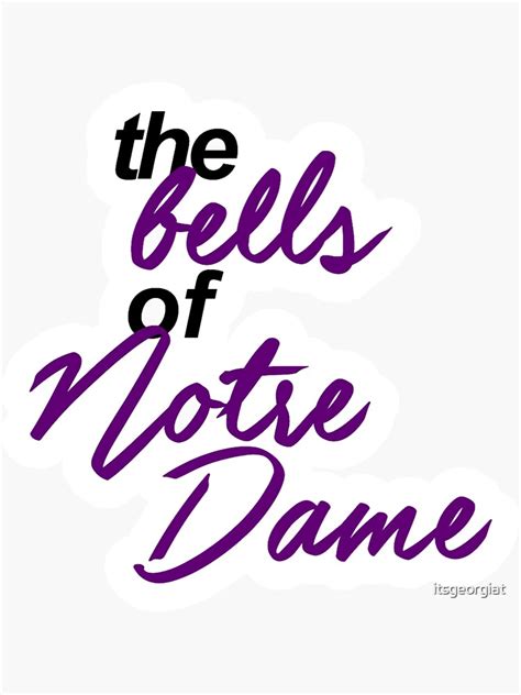 "The Hunchback of Notre Dame - The Bells of Notre Dame" Sticker for ...