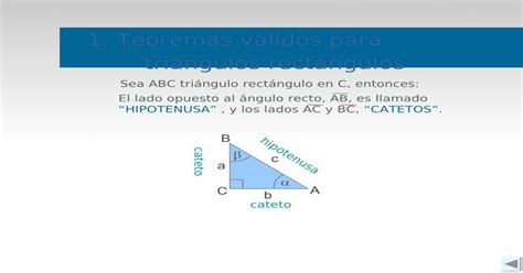 Teoremas V Lidos Para Tri Ngulos Rect Ngulos Pdf File Teoremas