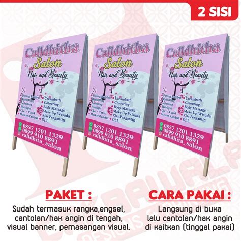 Jual STAND BANNER KAYU UKURAN 50 X 85 STAND BANNER PINGGIR JALAN