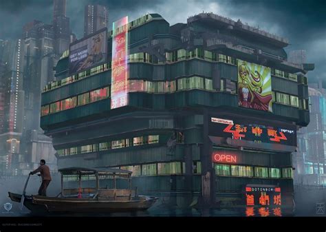 Outer Veil - Cyberpunk Building Concept by AranniHK on DeviantArt