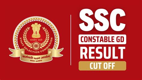 SSC GD Result 2024, Check GD Constable CBT Cut Off Marks, Merit List ...