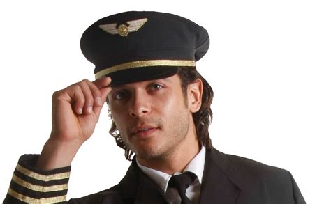 Dress Up America Pilot Hat - Black Airline Captain Cap - Pilot Costume Accessory for Adults ...