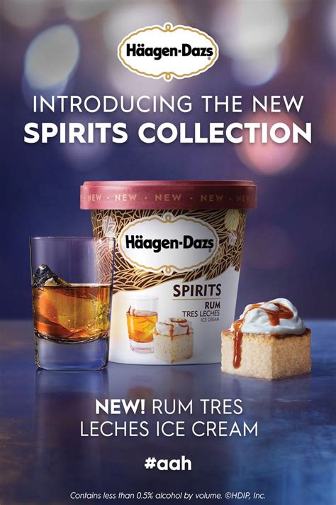 H Agen Dazs Spirits Collection Rum Tres Leches Ice Cream Food Frozen