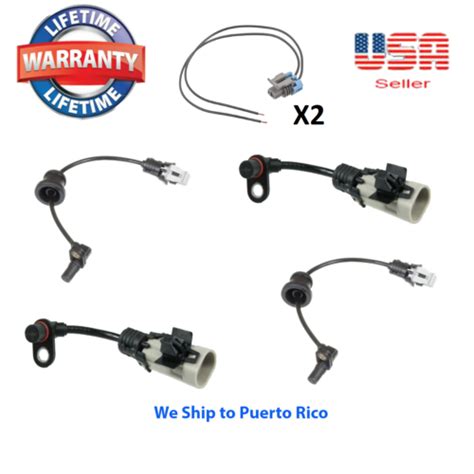 4 Abs Wheel Speed Sensor Front Rear Randl Connector Fitcaptiva Sport Equinox Xl 7 Ebay