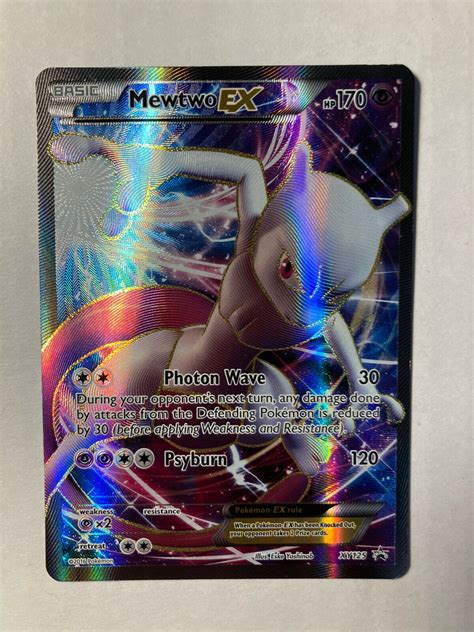 Mavin Mewtwo EX XY125 Full Art Black Star Promo Pokemon TCG Card VG NM