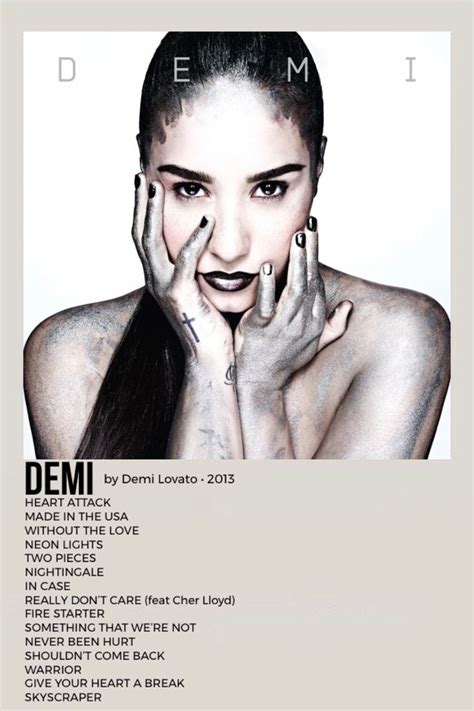 Warrior Demi Lovato Album Cover