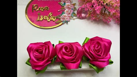 Como Realizar Una Rosa Eterna Con Liston Satin Fino Video No1008