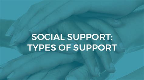 Social Support Types Of Support Youtube