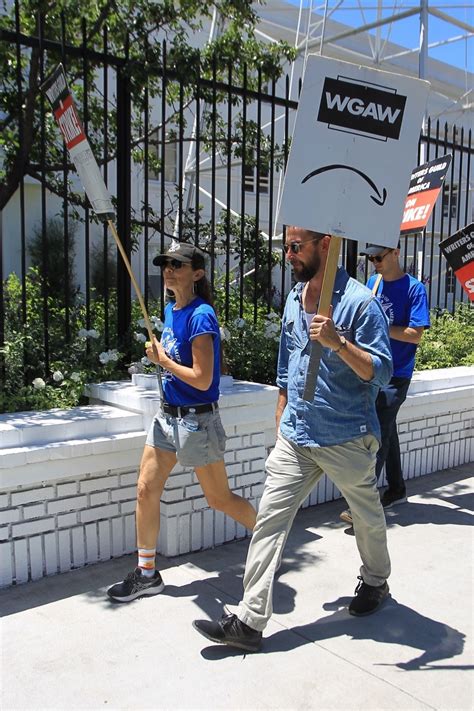 JUSTINE BATEMAN Supports SAG Strike at Netflix in Hollywood 07/14/2023 ...