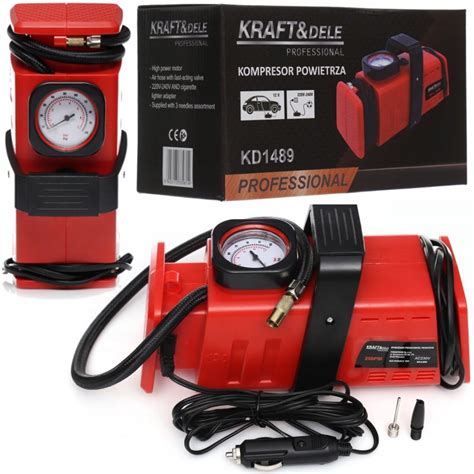 KOMPRESOR SAMOCHODOWY POMPKA SPRĘŻARKA 12V 200PSI KD1489 7 bar 20l do