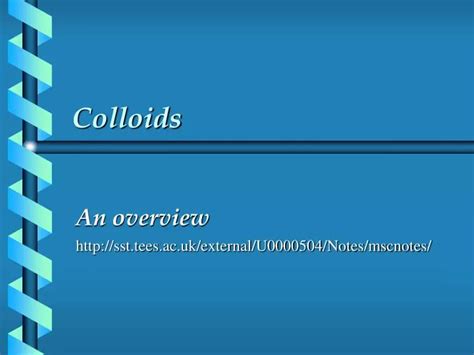 Ppt Colloids Powerpoint Presentation Free Download Id 990693