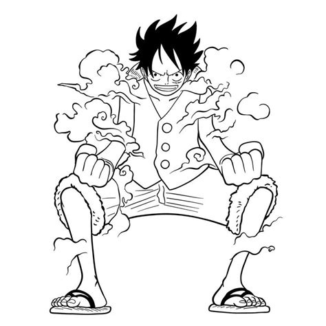 Learn How to Draw Luffy in Gear Second | Dibujos, Páginas para colorear ...