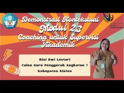 Demonstrasi Kontekstual Modul Rini Dwi Lestari Calon Guru