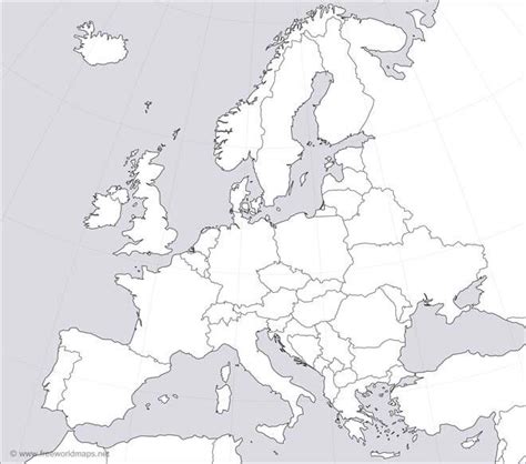 Europe Blank Map