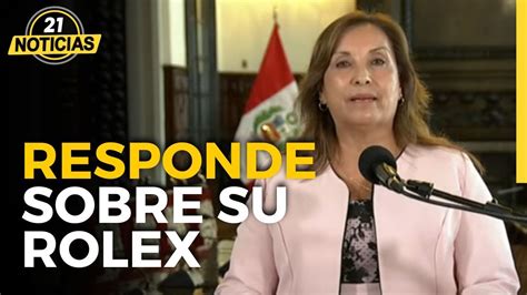 DINA BOLUARTE dice que responderá ante la Fiscalía por su ROLEX YouTube