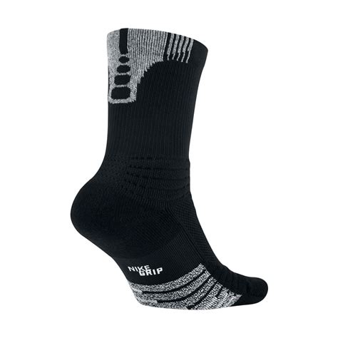 Nike Grip Versatility Crew Basketball Socks 010blackwhitebla