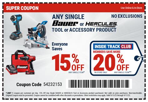 Harbor Freight Tools Coupon Database Free Coupons Percent Off