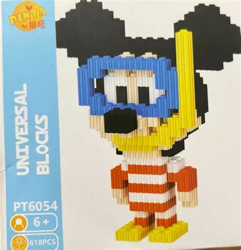 Mini Bloques Tipo Lego Micky Playero Figura 3d Armable Cuotas sin interés