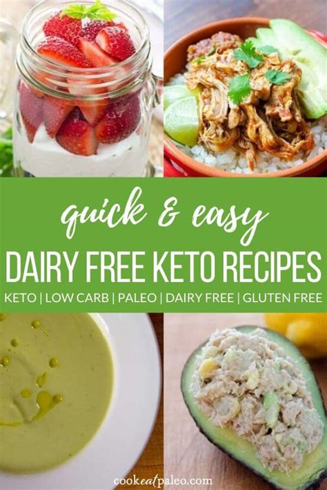 18 Easy Dairy Free Keto Recipes Cook Eat Well