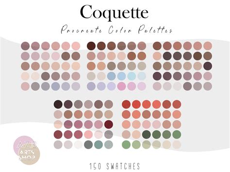 Coquette Procreate Color Palette Bundle Color Palette for Procreate ...