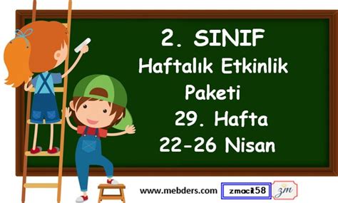 2 Sınıf 29 Hafta Etkinlik Paketi 22 26 Nisan Meb Ders