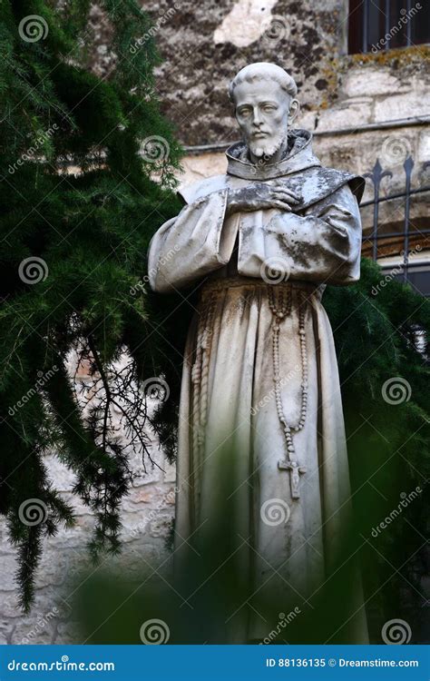 Statue Of Saint Francis Of Assisi Ostuni Italy Stock Image Image Of Saint Church 88136135